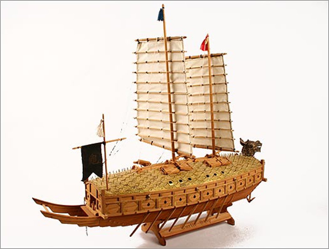 Amazon | 木製組み立てキット 船 韓国亀船 (1/65) 18インチ (YM-002