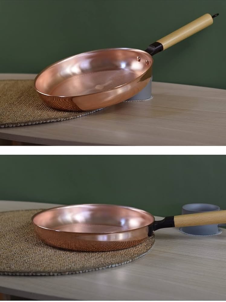 Amazon｜銅フライパン ロングハンドル銅鍋 純粋な手作りの銅の鍋 片手