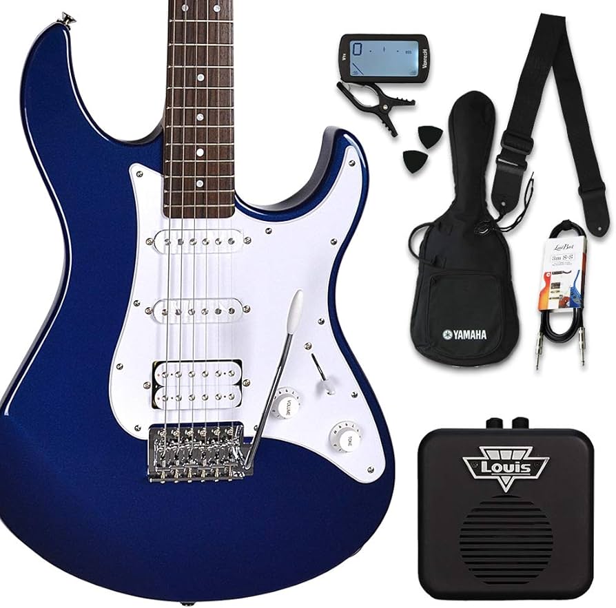 Amazon | YAMAHA PACIFICA012 ミニアンプセット ダークブルー