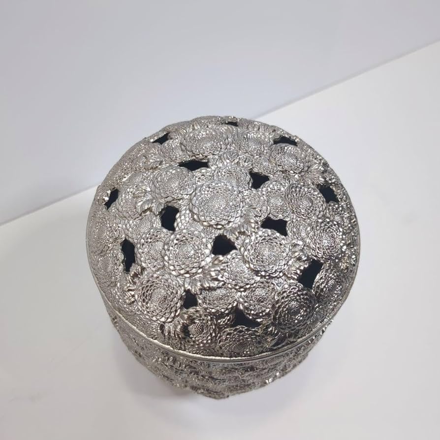 Amazon.co.jp: 佐野宏采 万菊 萬菊 香炉 骨董 香道具 沈香 香合