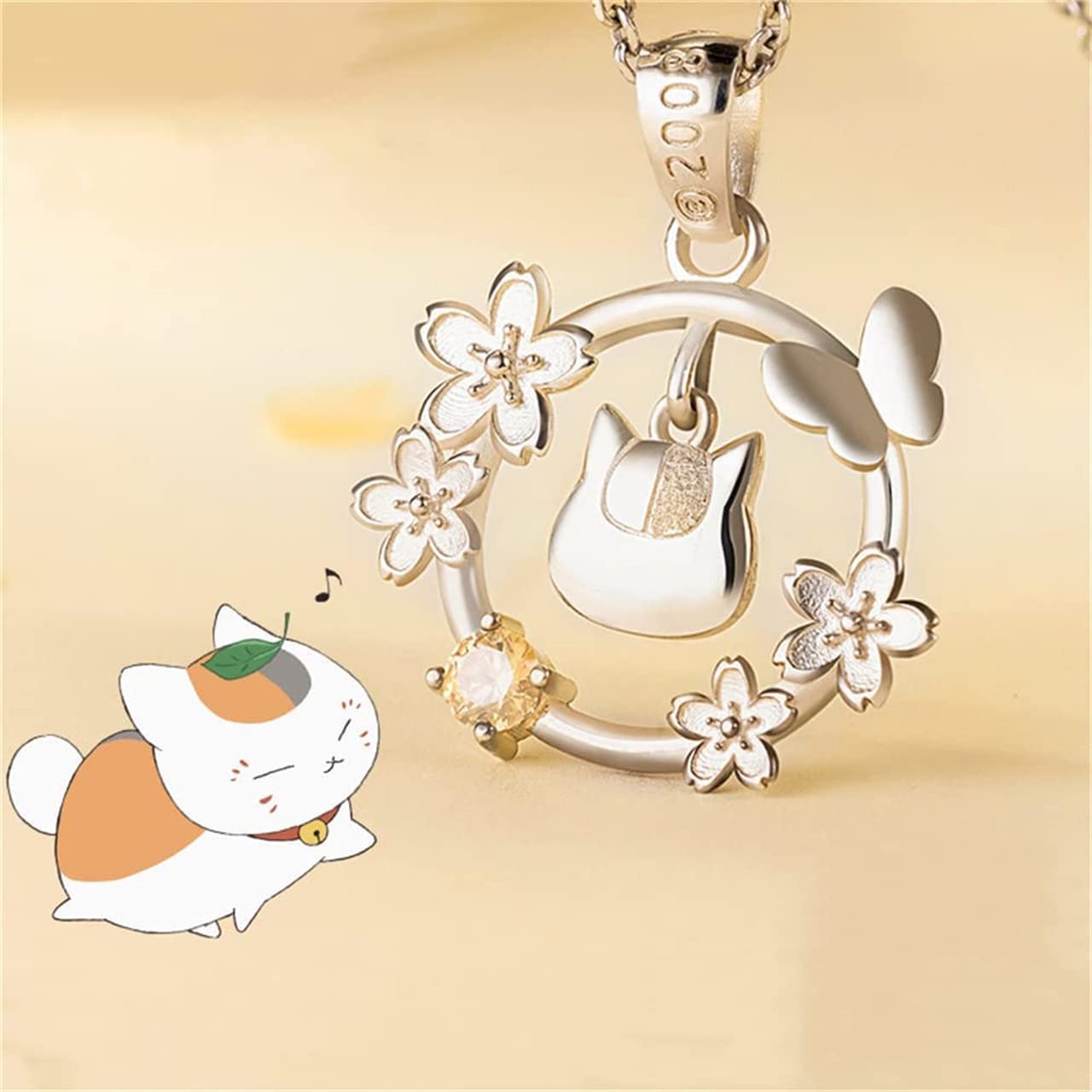 Amazon.co.jp: SHIHUA 夏目友人帳 ニャンコ先生 ネックレス ペンダント