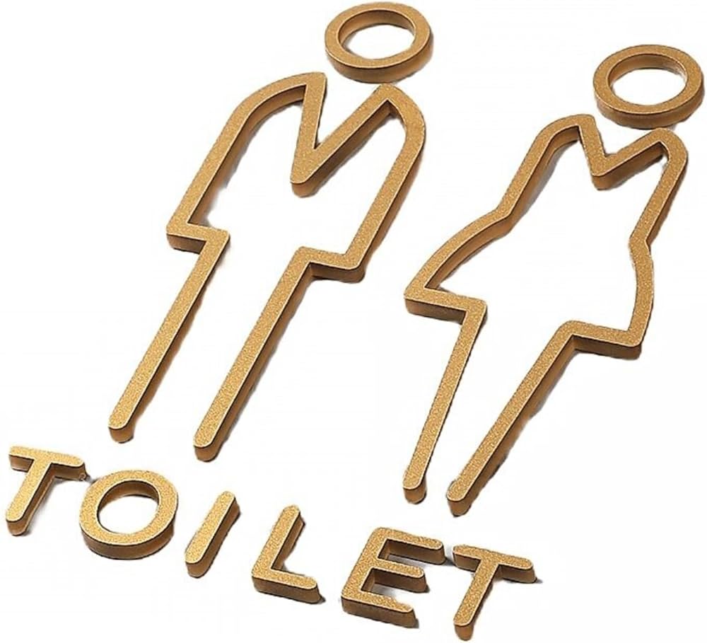 Amazon | トイレサイン ピクトグラム トイレ お手洗い プレート 標識