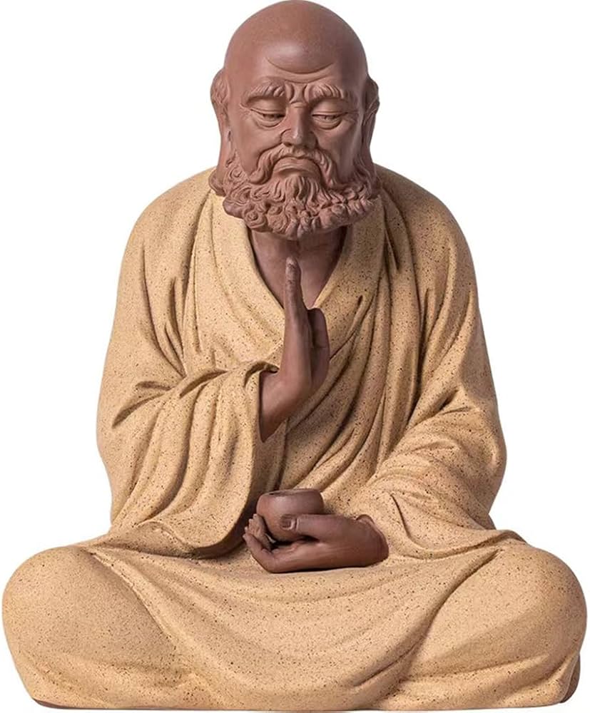 Amazon｜達磨大師坐像 達磨像 達磨祖師像 仏像 神像 仏教美術品 中国