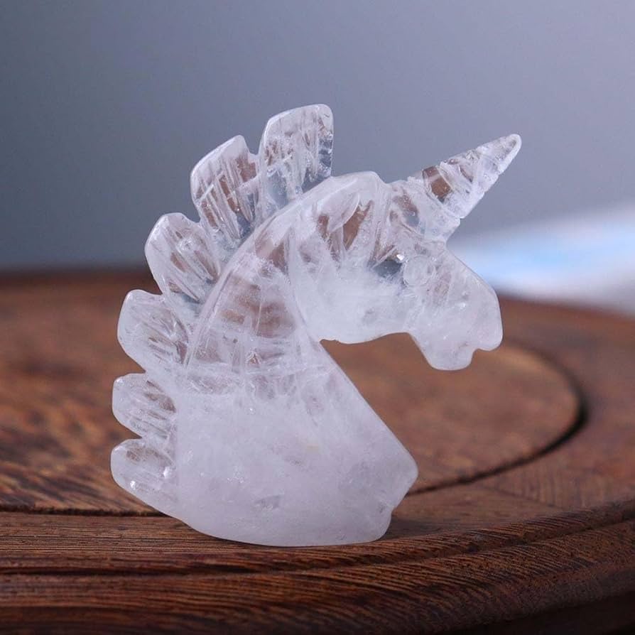 Amazon.co.jp: WAHOM 天然水晶ユニコーンクリスタル彫刻ユニコーン彫刻