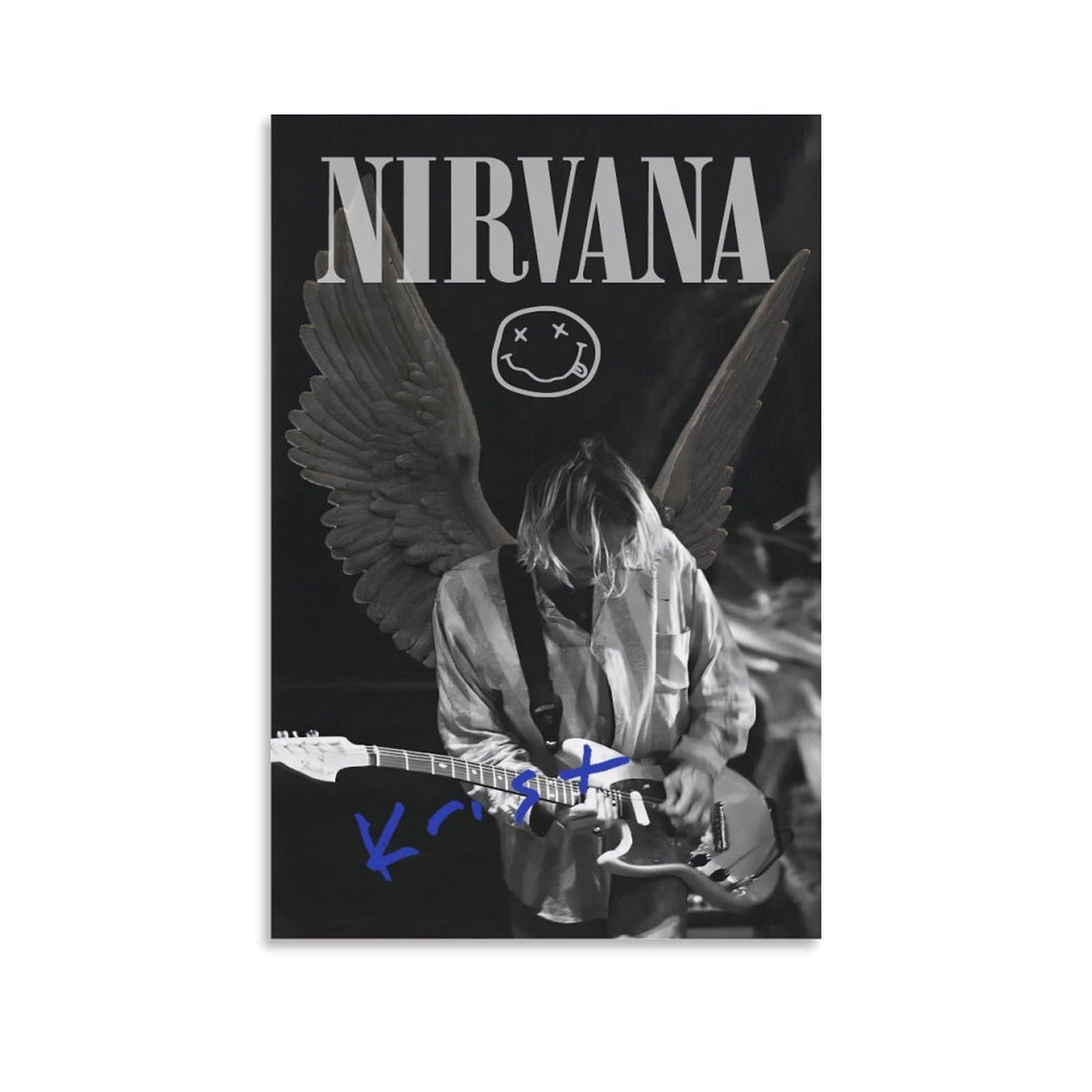 Amazon.com: AMZKKADL Nirvana Poster Kurt Cobain Poster Nirvana