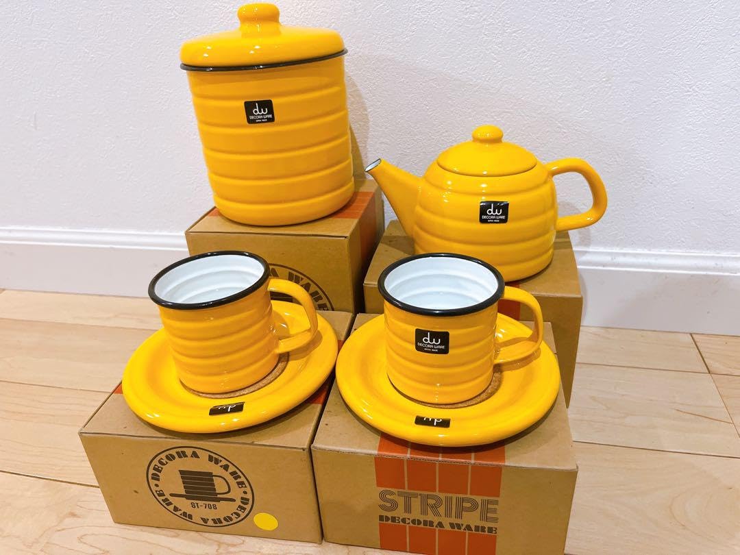 デコラウェア ホーロー セット 黄色