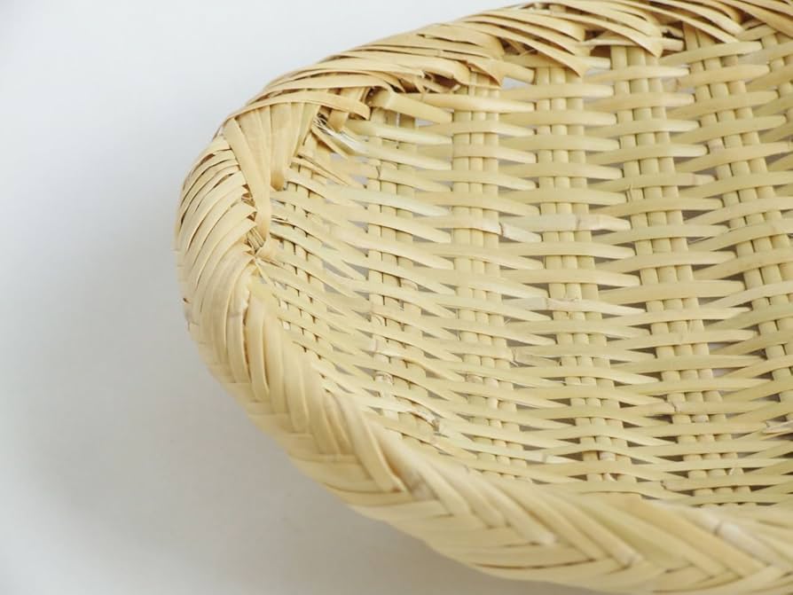 Amazon | 岩手県二戸 鳥越竹細工 スズ竹(篠竹) 丸ざる 7寸