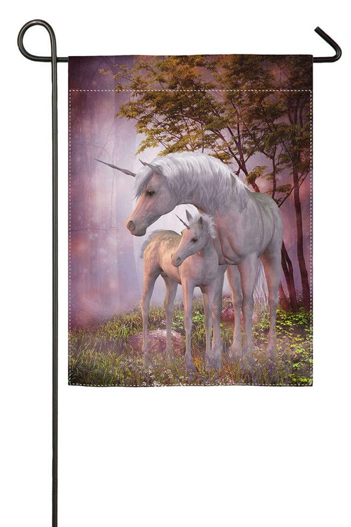 Amazon.co.jp: Pingpi ユニコーン 馬と子馬 ガーデンフラッグ 両面
