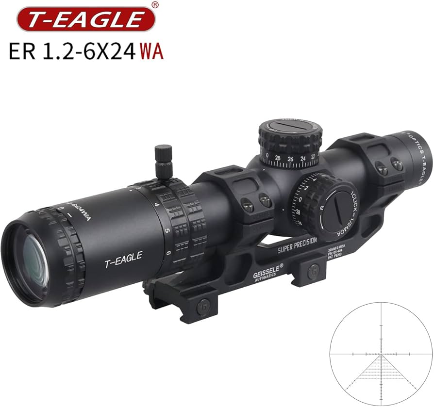 Amazon.co.jp: T-EAGLE ライフルスコープ EO1.2-6x24WA 可変倍率