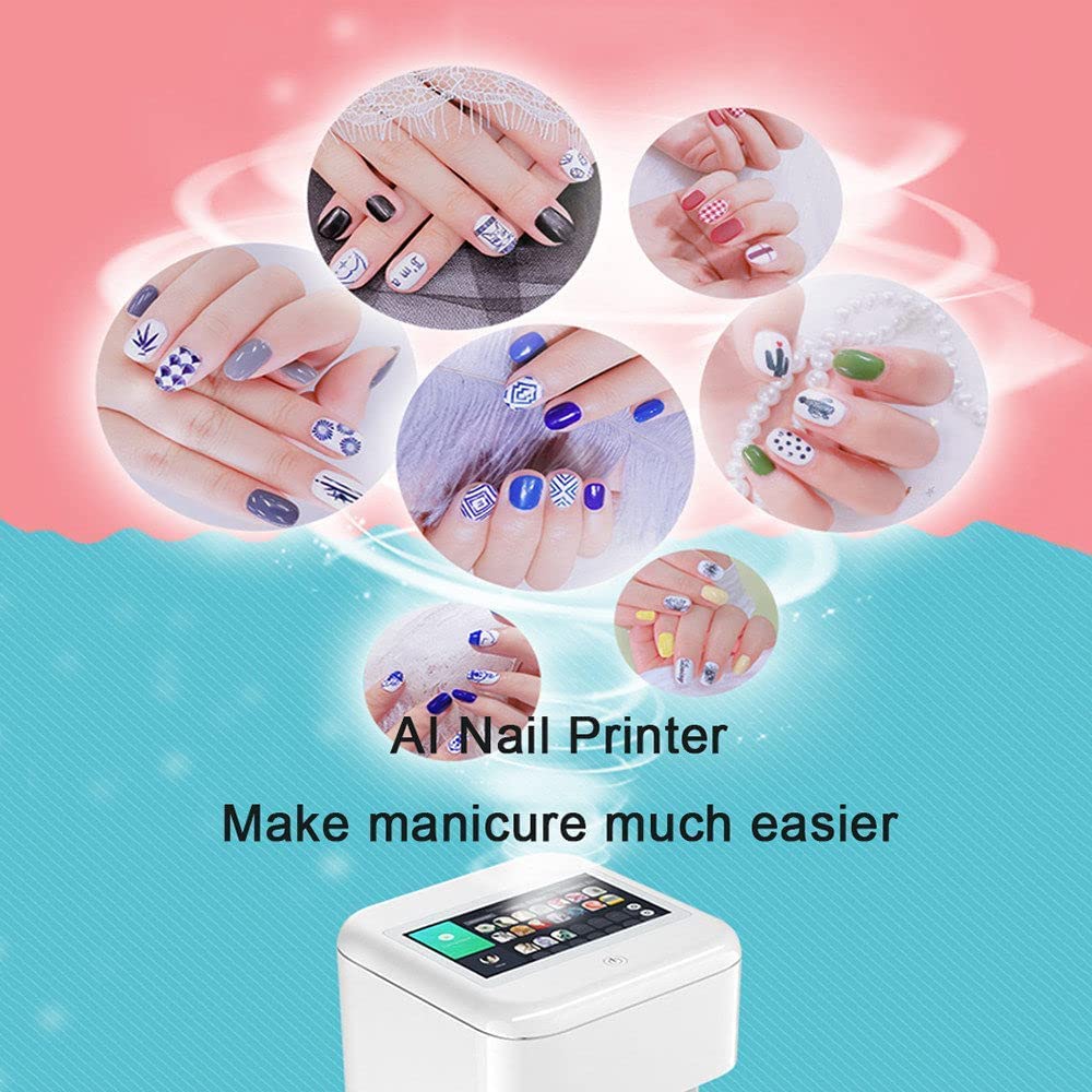 Amazon.co.jp: 3Dスマート自動ネイルプリンター、ポータブルネイル