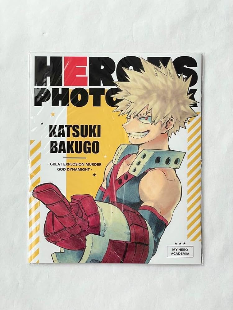 Amazon.co.jp: ヒロアカ展 爆豪勝己 フォトブック 箔押しポストカード