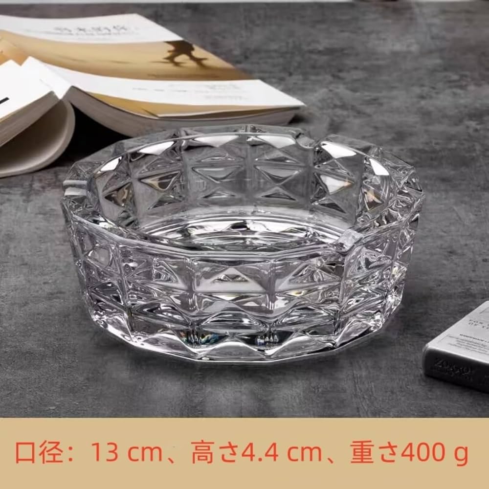 Amazon.co.jp: ガラス 灰皿 クリスタル灰皿 ガラス製卓上灰皿 おしゃれ