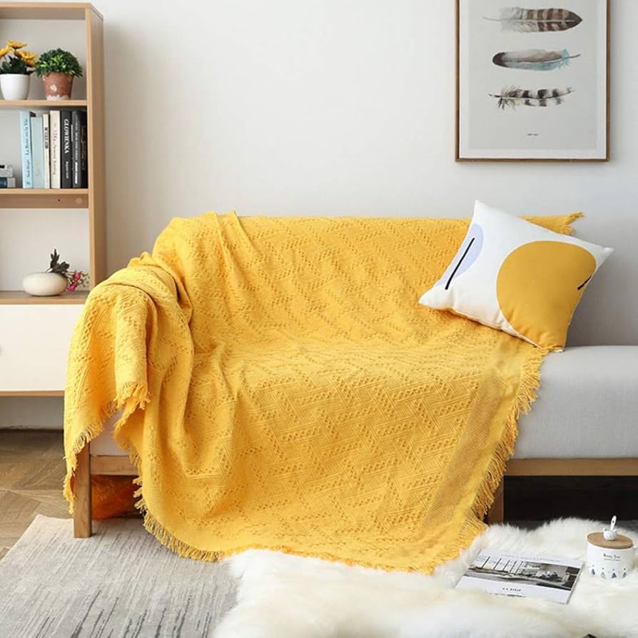 Amazon｜マルチカバー シンプル 無地 黄 黄色 長方形 こたつ布団カバー