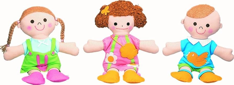 Amazon.co.jp: 布製 きせかえ人形あそびセット（3体組） : おもちゃ