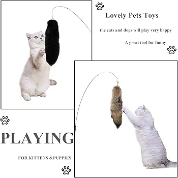 COSEARTUME Big Black Fox Fur Tails Keychain Cosplay Therian Cat