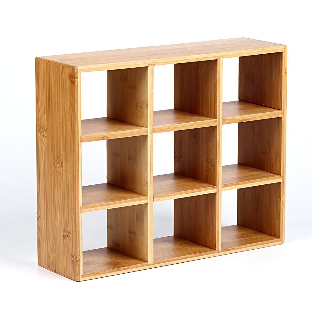 Amazon｜組み立て 飾り棚 竹製 格子ラックミニ 茶器 収納 (SH-9