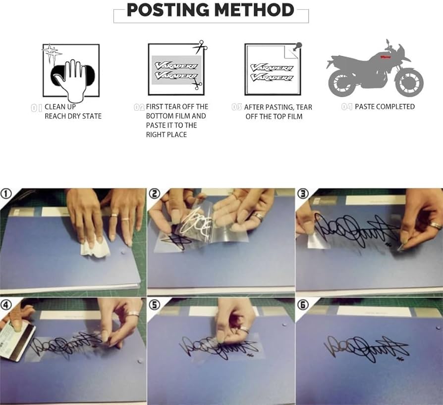 Amazon.co.jp: オートバイ反射ステッカー燃料タンク防水サインデカール