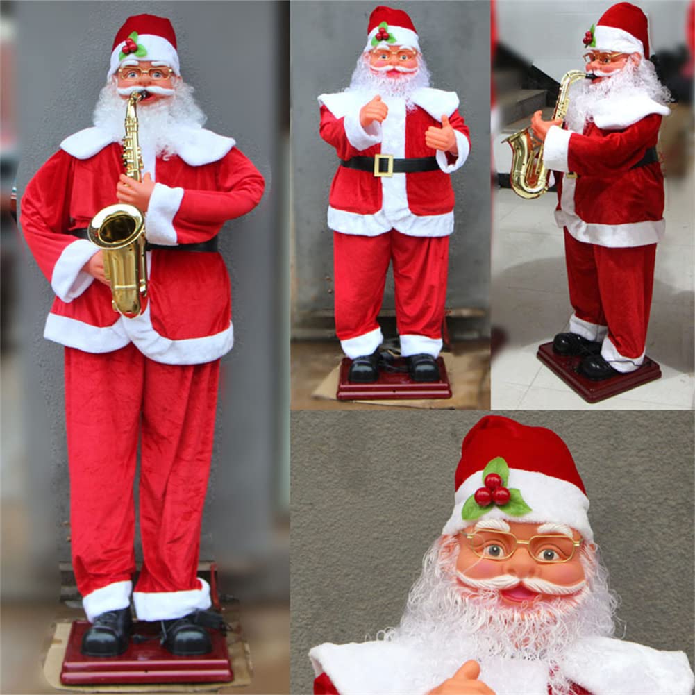 Amazon.co.jp: ZXC サックスサンタ、歌うサックス音楽サンタのおもちゃ