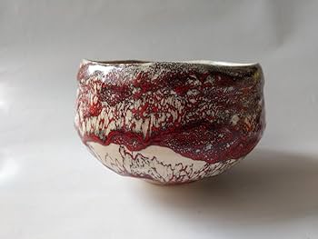 Amazon.co.jp: 箕面焼 二代 松田箕山 茶碗 共箱 栞 茶道具 抹茶碗 逸品