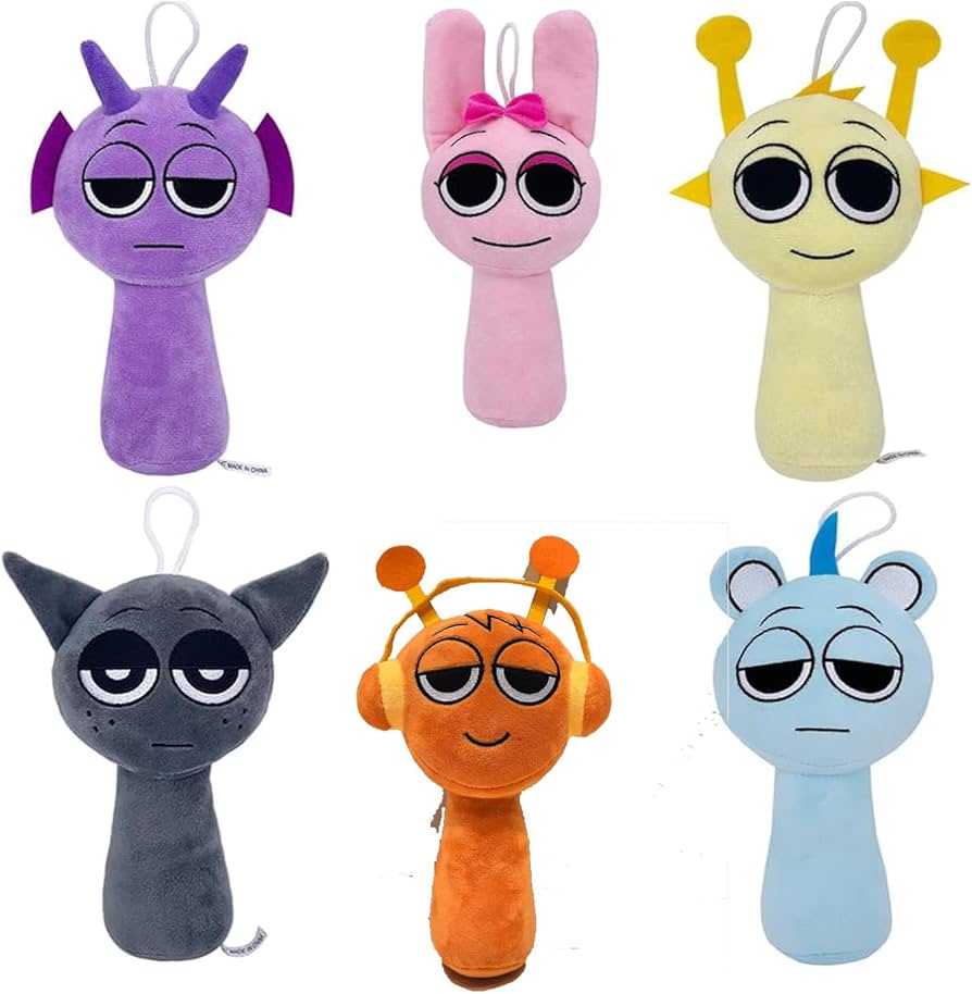 Amazon.co.jp: Wahatarスプランキー 人形 ドール 6体セット