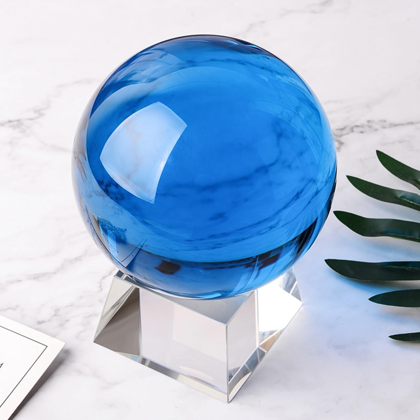 Amazon.co.jp: 水晶玉 水晶球 40mm-200mm クリスタルボール ブルー 青