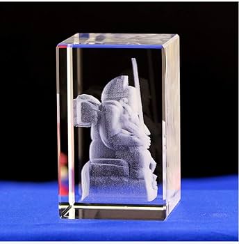 Amazon.co.jp: ガラス細工、家の置物、 クリスタル像クリスタルガラス