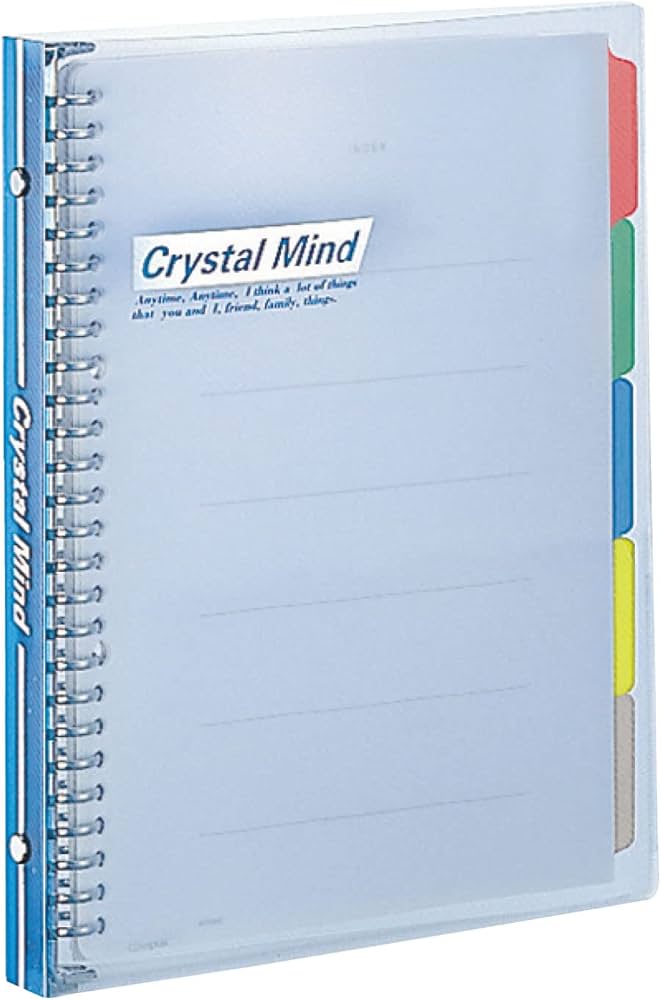 Amazon | コクヨ バインダー ノート クリスタルマインド B5 青 ル-348B