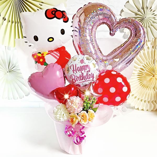 Amazon | 【キティちゃん】 キャラクター バルーンギフト 選べる
