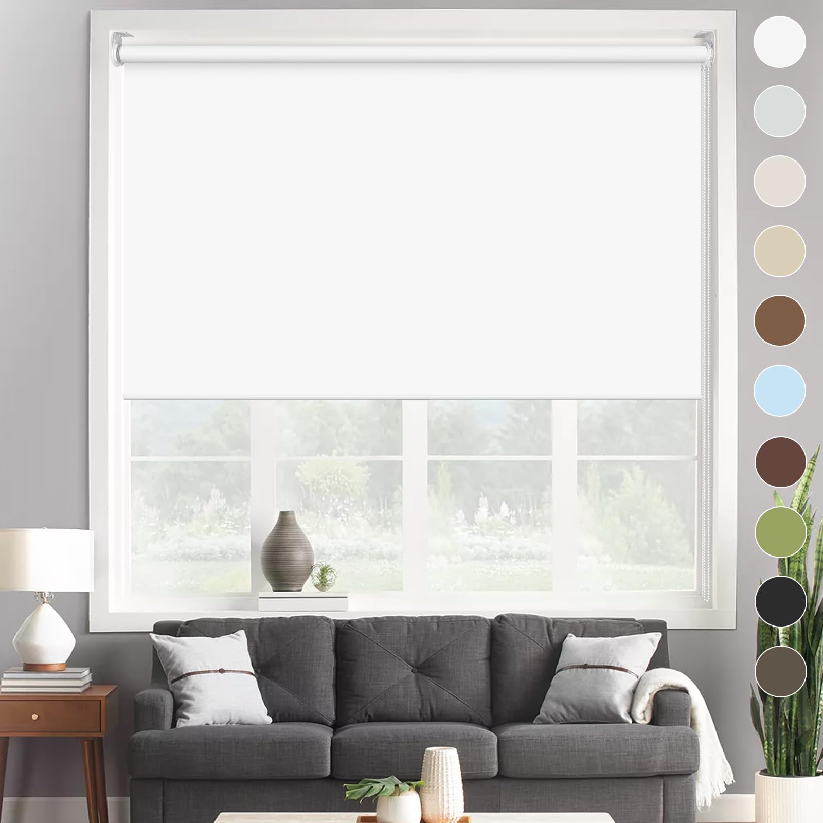 Amazon｜新型式 ロールスクリーン 遮光 ロールカーテン 1級遮光 断熱