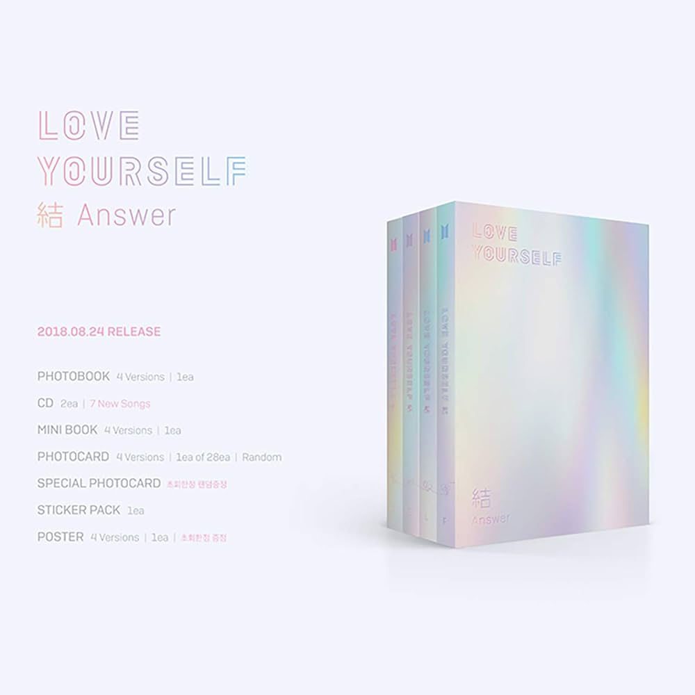 LOVE YOURSELF 結 ANSWER [ S ver. ] BTS Album 2CD + Photobook +