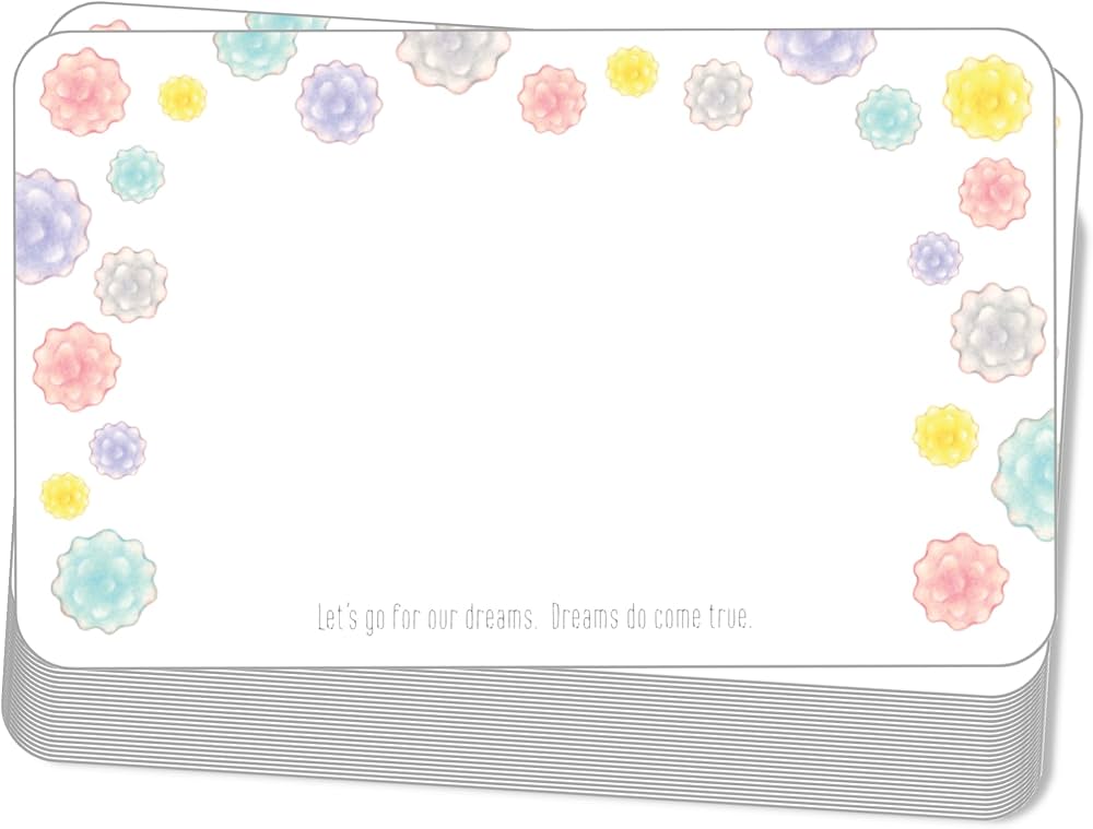 Amazon | こころ印 ミニ メッセージ カード 名刺サイズ 100枚 日本製