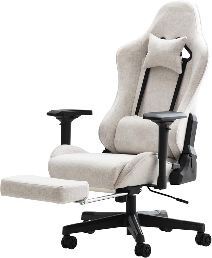 Amazon.co.jp: CYBER-GROUND ゲーミングチェア フットレスト付 4D