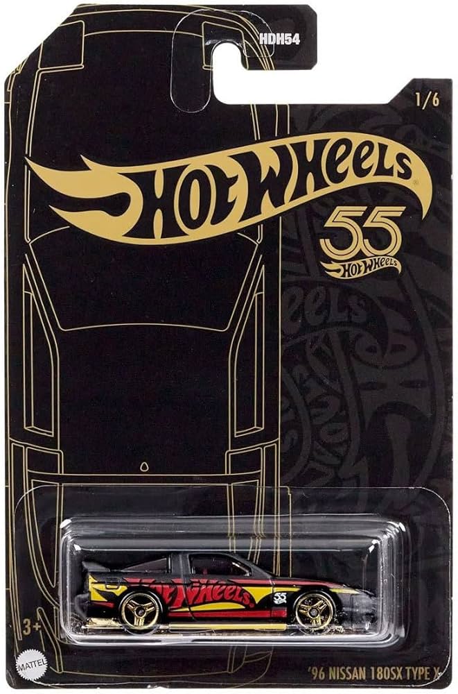 Amazon.com: Hot Wheels '96 Nissan 180SX Type X, 55th Anniversary
