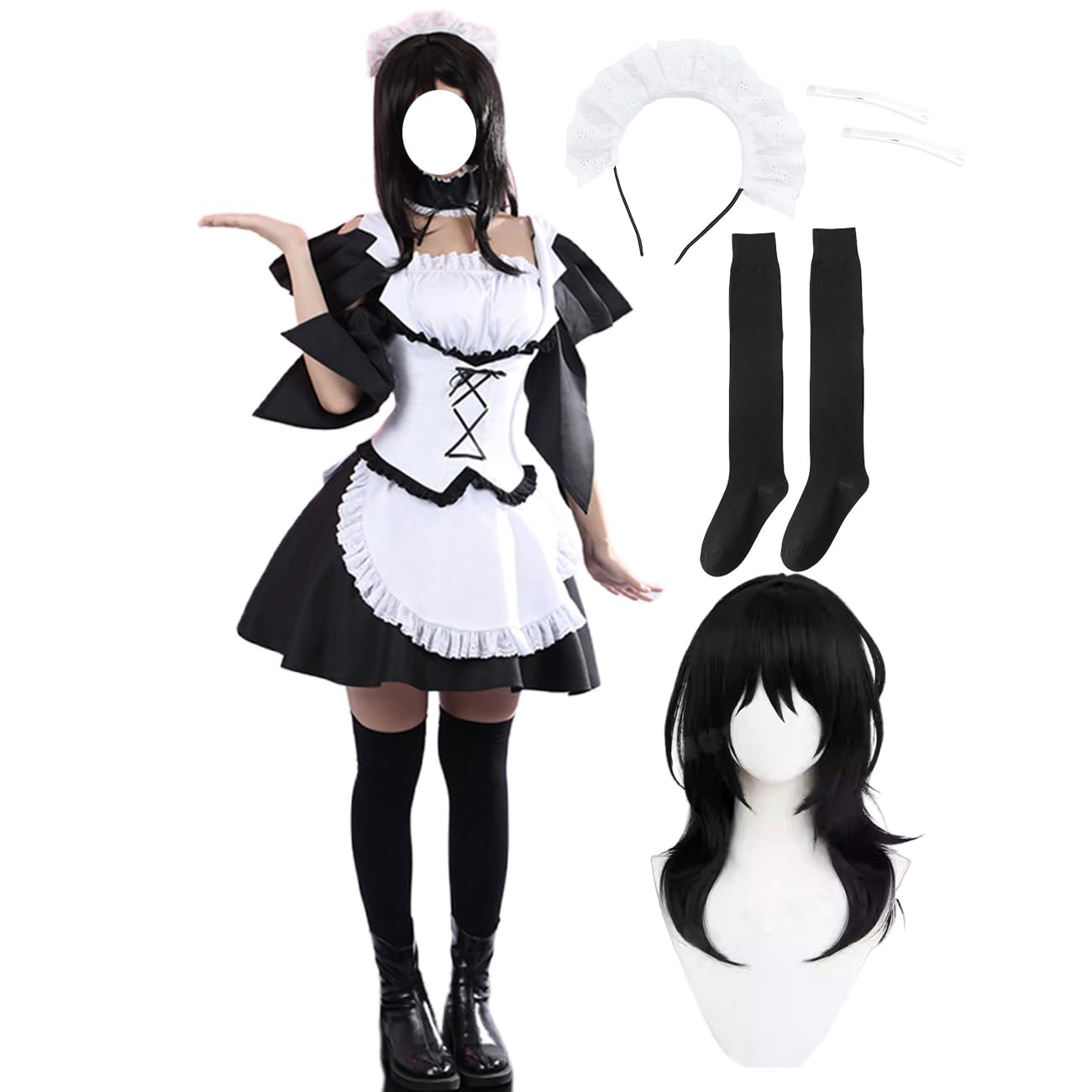 Amazon.co.jp: [HAOJEE]会長はメイド様!鮎沢美咲コスプレ 衣装 メイド