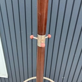 Amazon｜昭和レトロ ミッドセンチュリー 木製 ポールハンガー ハンガー