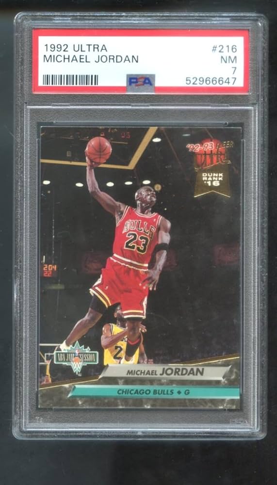 Amazon.com: 1992-93 Fleer Ultra #216 Michael Jordan PSA 7 Graded