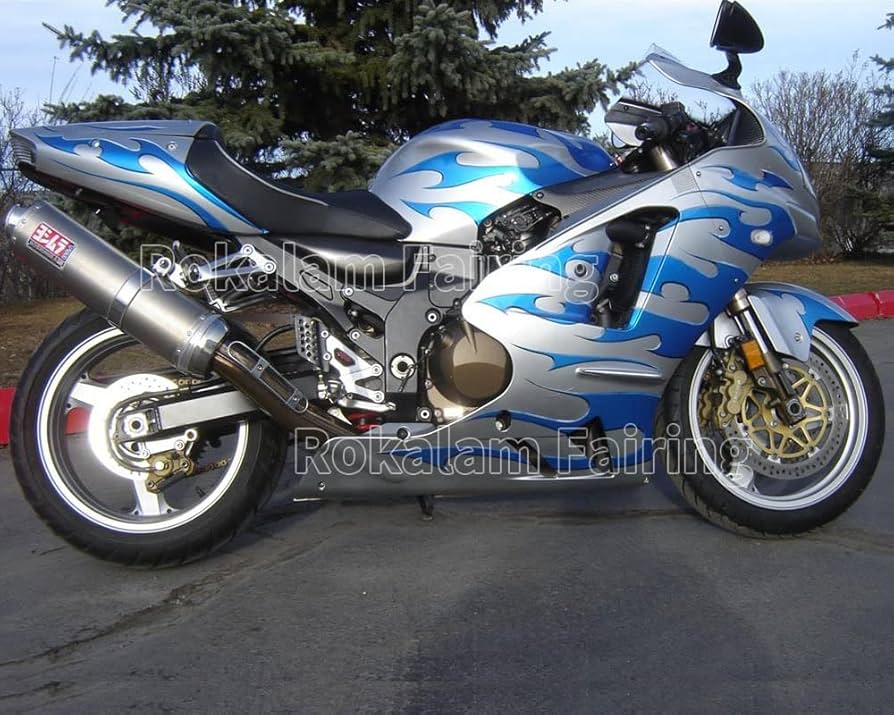 Amazon | 忍者 適用ZX-12R青火炎銀ボディワークキットNinja 適用ZX12R