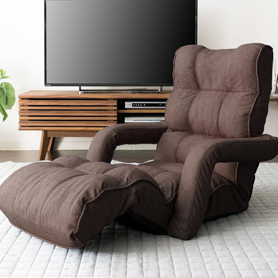 Amazon｜アイリスプラザ 座椅子 リクライニング 肘付き座椅子 背もたれ