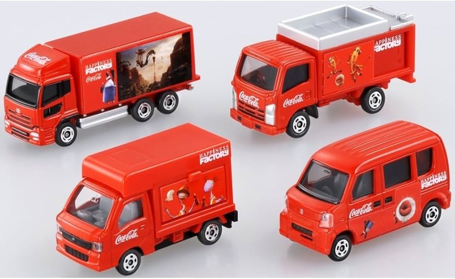 Amazon.co.jp: トミカギフト コカ・コーラドリンクカーセット 4 : おもちゃ