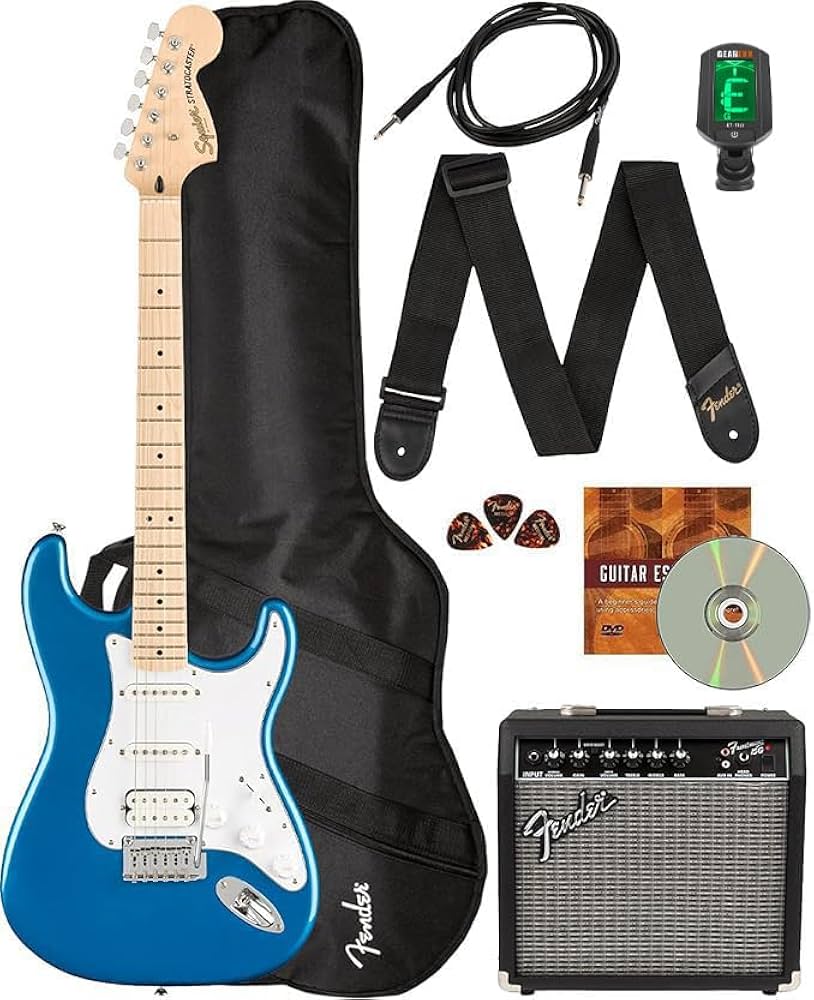 Amazon.com: Fender Squier Affinity Stratocaster HSS - Lake Placid