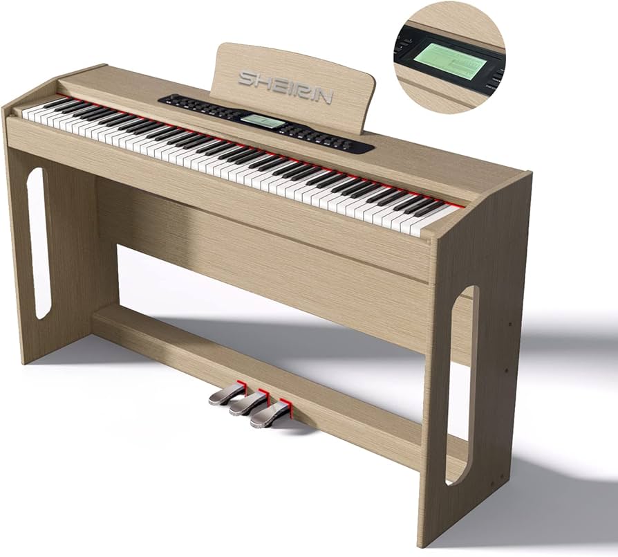 Amazon | SHEIRIN 電子ピアノ 88鍵盤 タッチ 本物 人気 ランキング 電