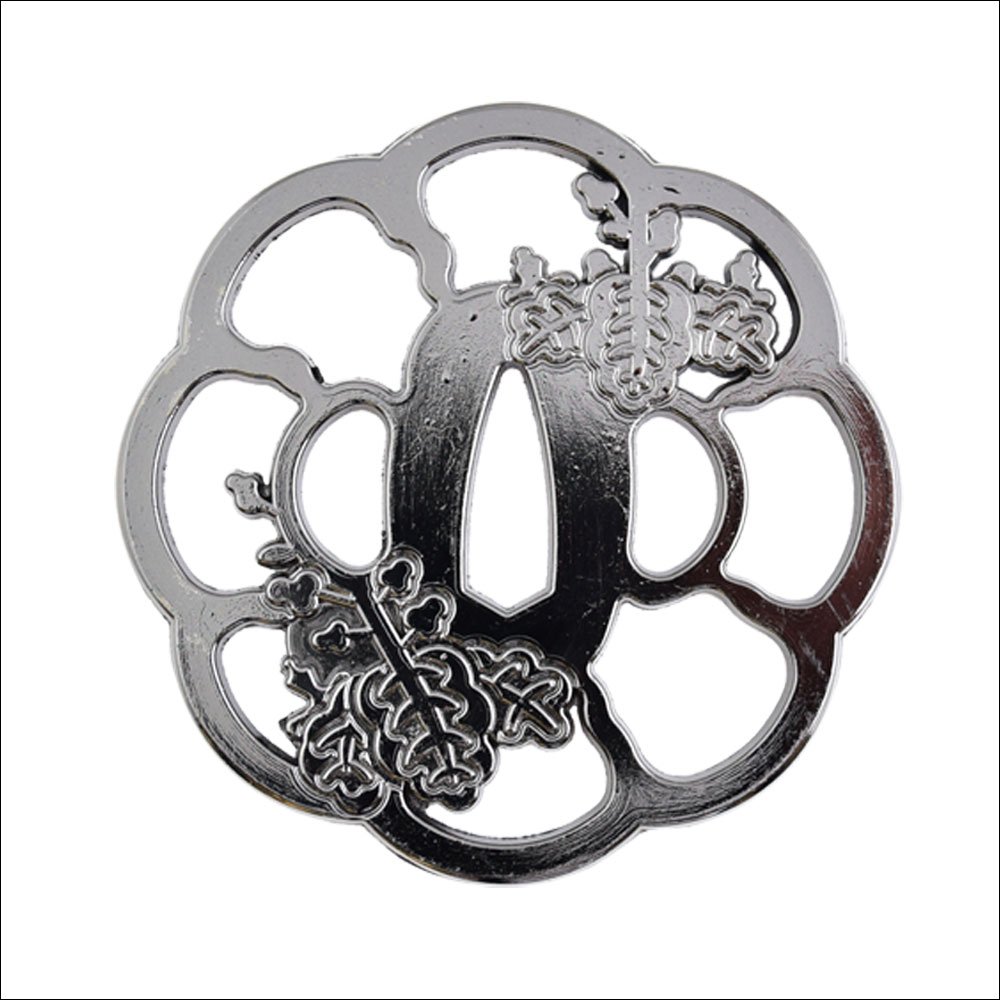 Amazon.co.jp: 模造刀（美術刀） 鍔 桐紋透かし◇模擬刀 日本刀 刀