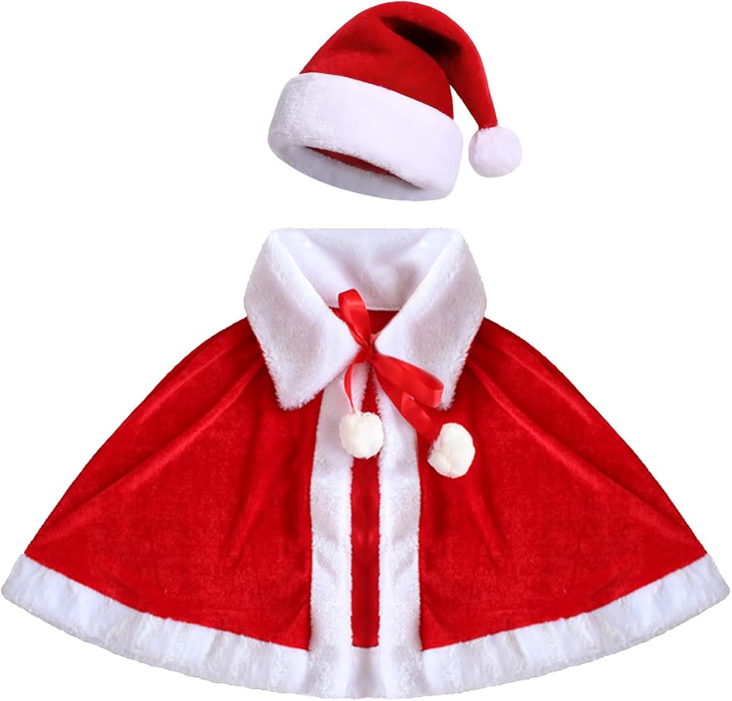 Amazon.co.jp: [EOZY] クリスマス ケープ マント サンタコス ポンチョ