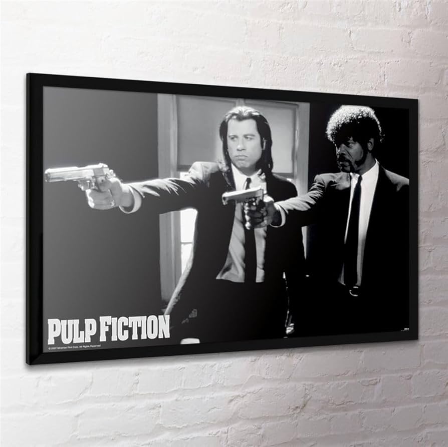 Amazon.co.jp: ポスター パルプフィクション B/W GUNS PP-31059