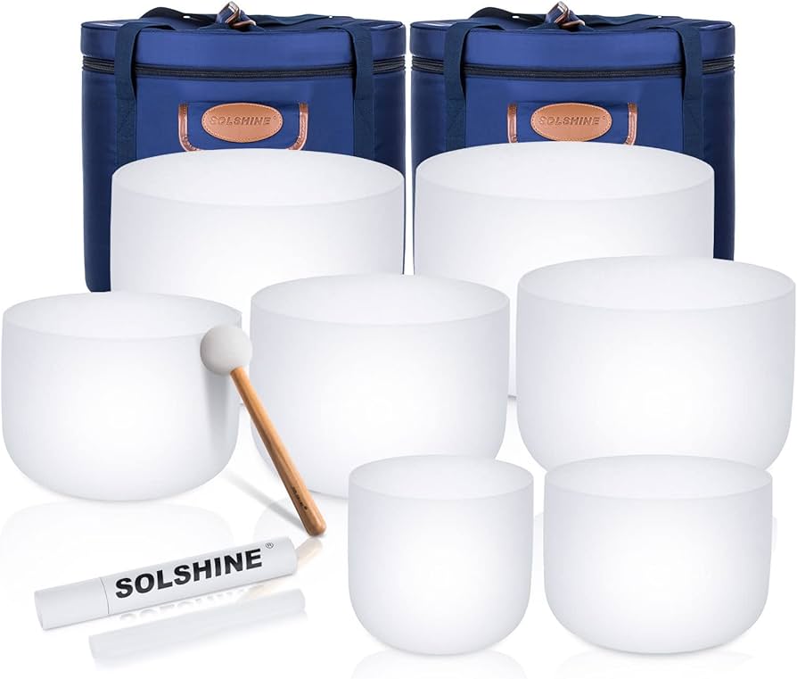 Amazon | SOLSHINE 6-12インチ クリスタルシンギングボウル 7個セット