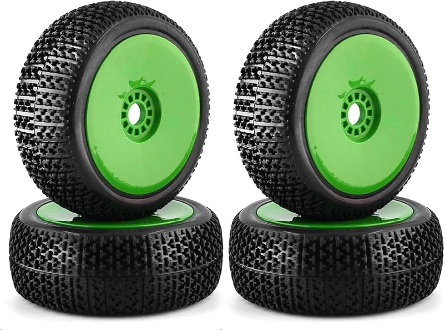 Amazon | Chanmoo 4個 1/8 RC レーシングカー オフロード タイヤ