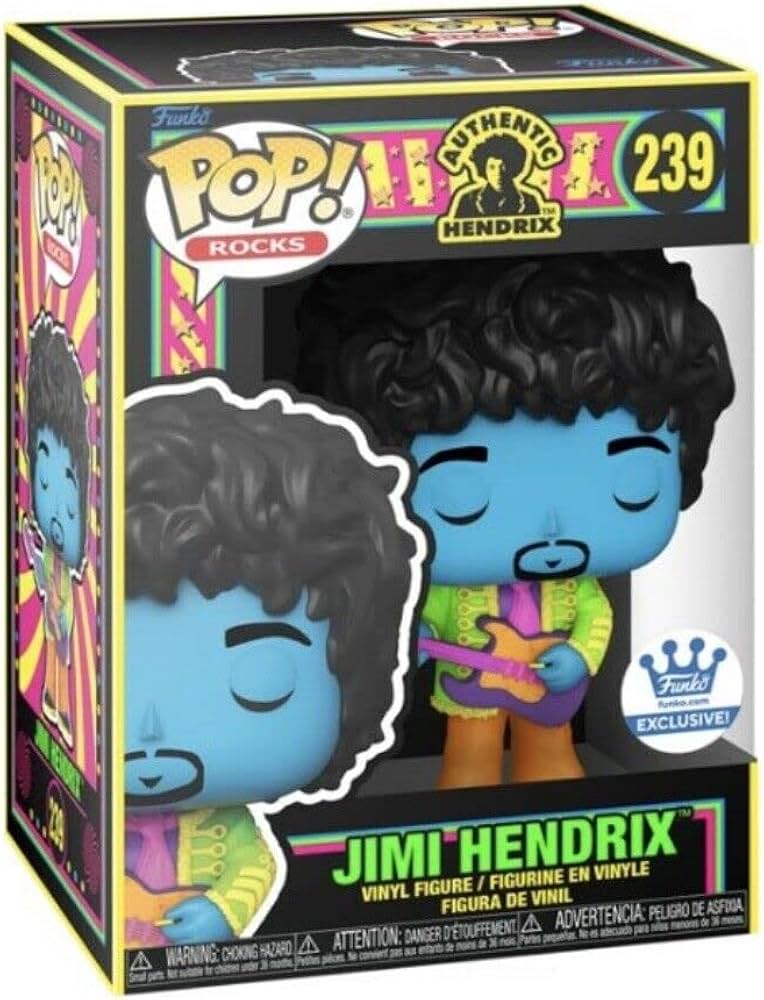 Amazon.com: Funko POP! Music Black Light Jimi Hendrix Exclusive