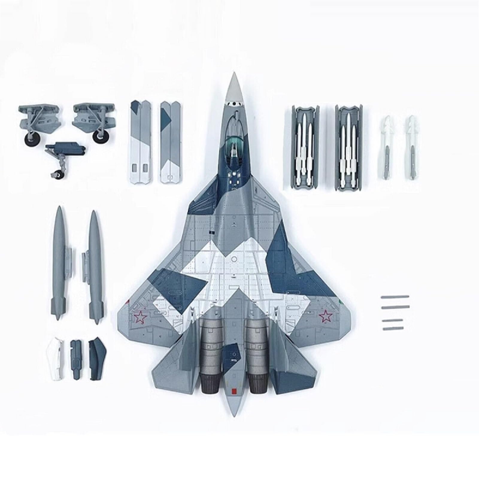 Amazon.co.jp: 1:100 ロシアのSu-57ステルス戦闘機モデル