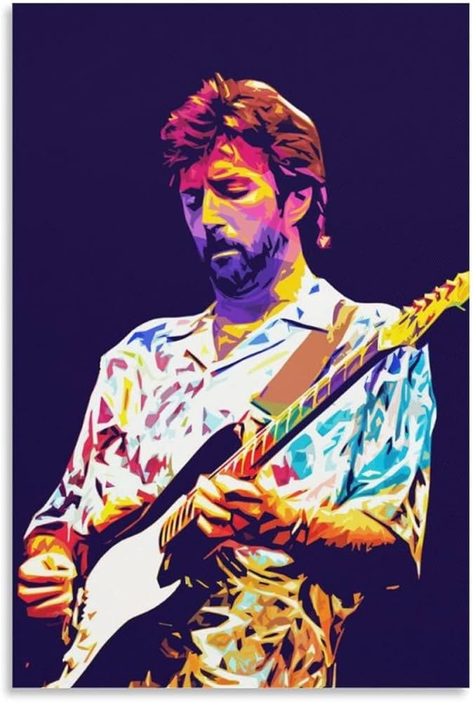 Amazon.co.jp: ロック ギタリスト エリック クラプトン キャンバス