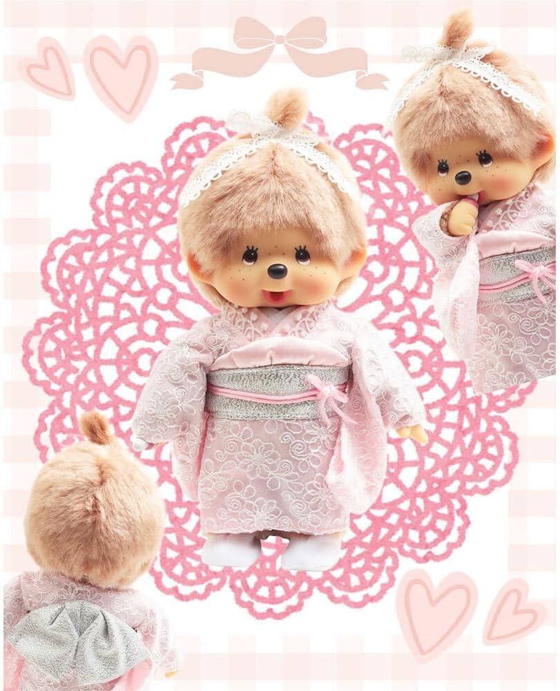 Amazon.co.jp: 久月official オリジナル お着物姿モンチッチ 女の子